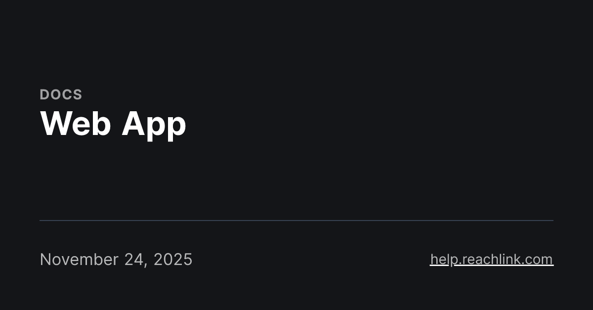 Web App
