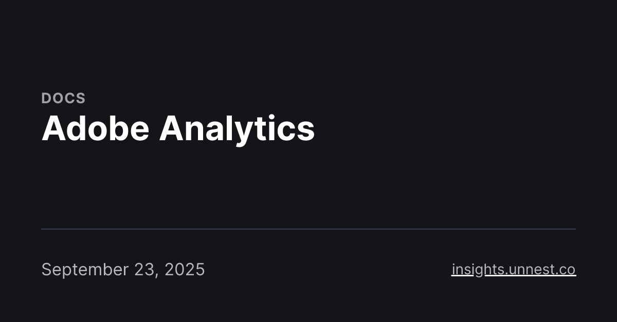 Adobe Analytics