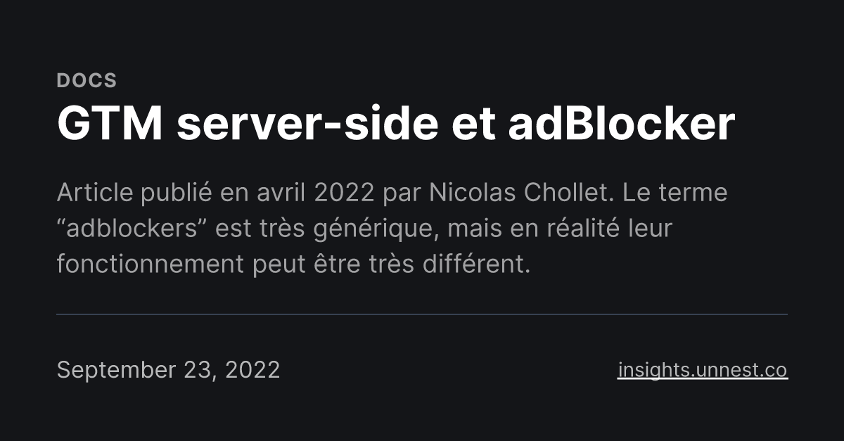 GTM server-side et adBlocker