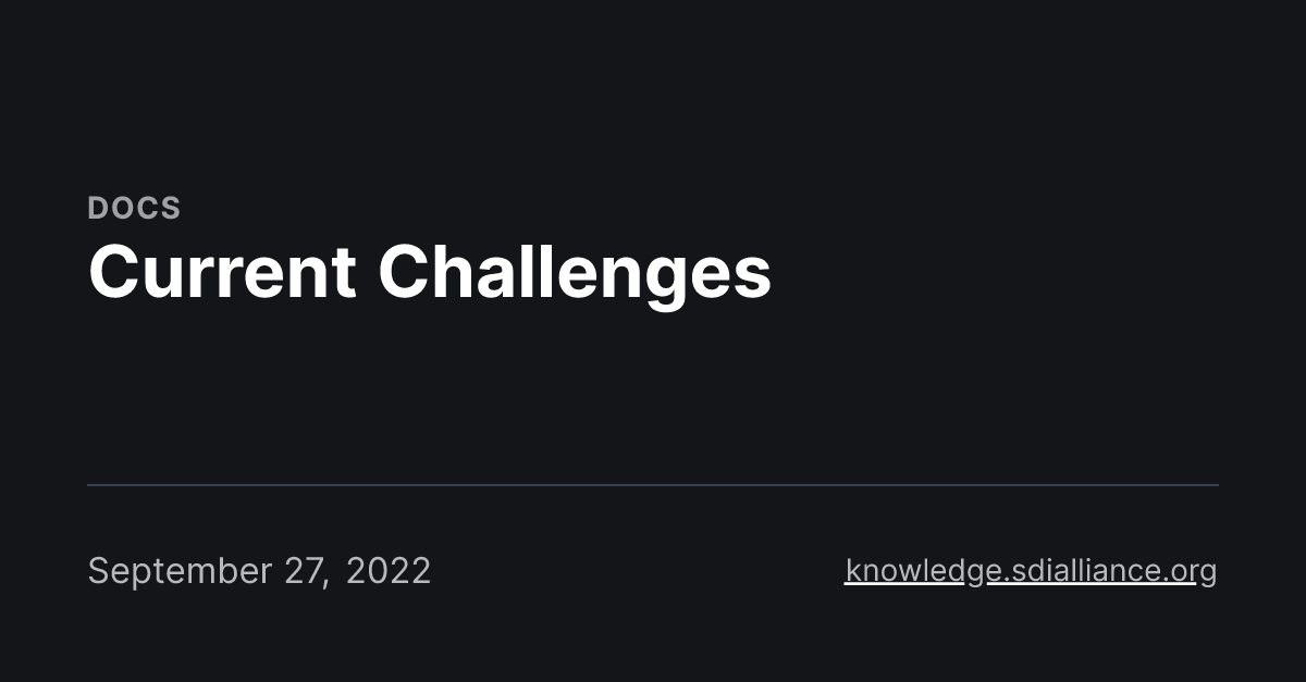 Current Challenges