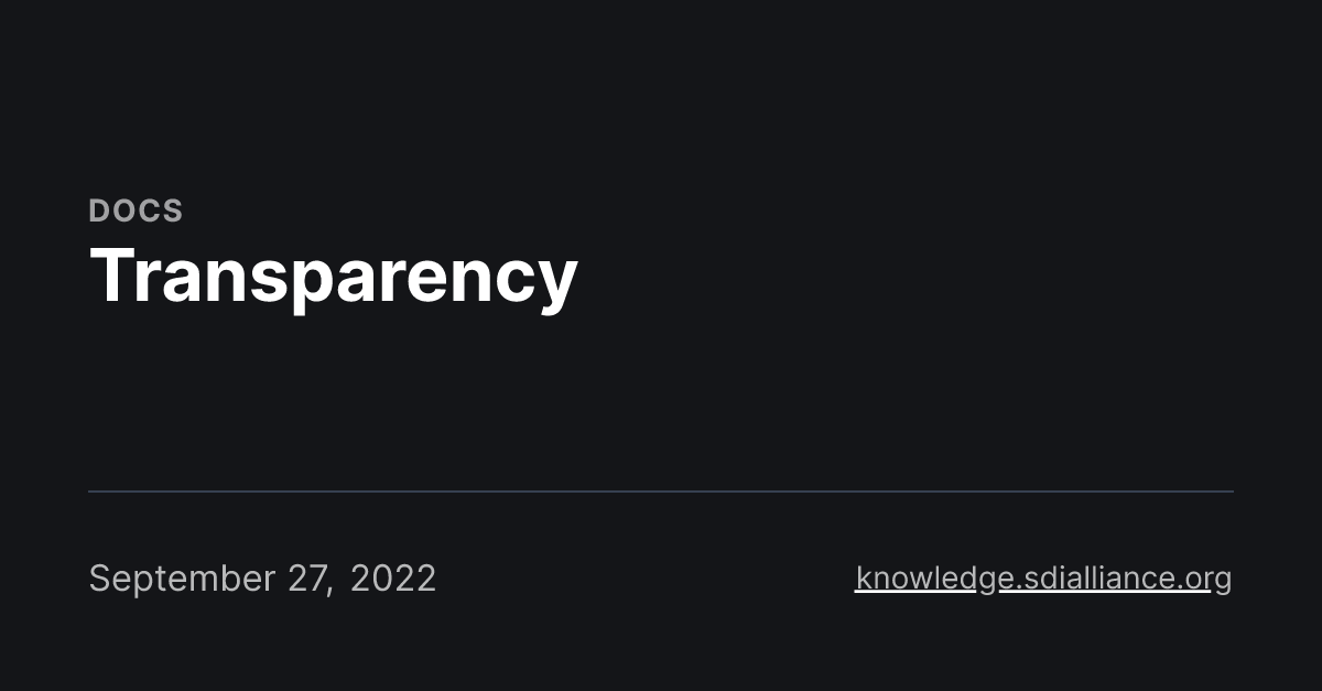 Transparency